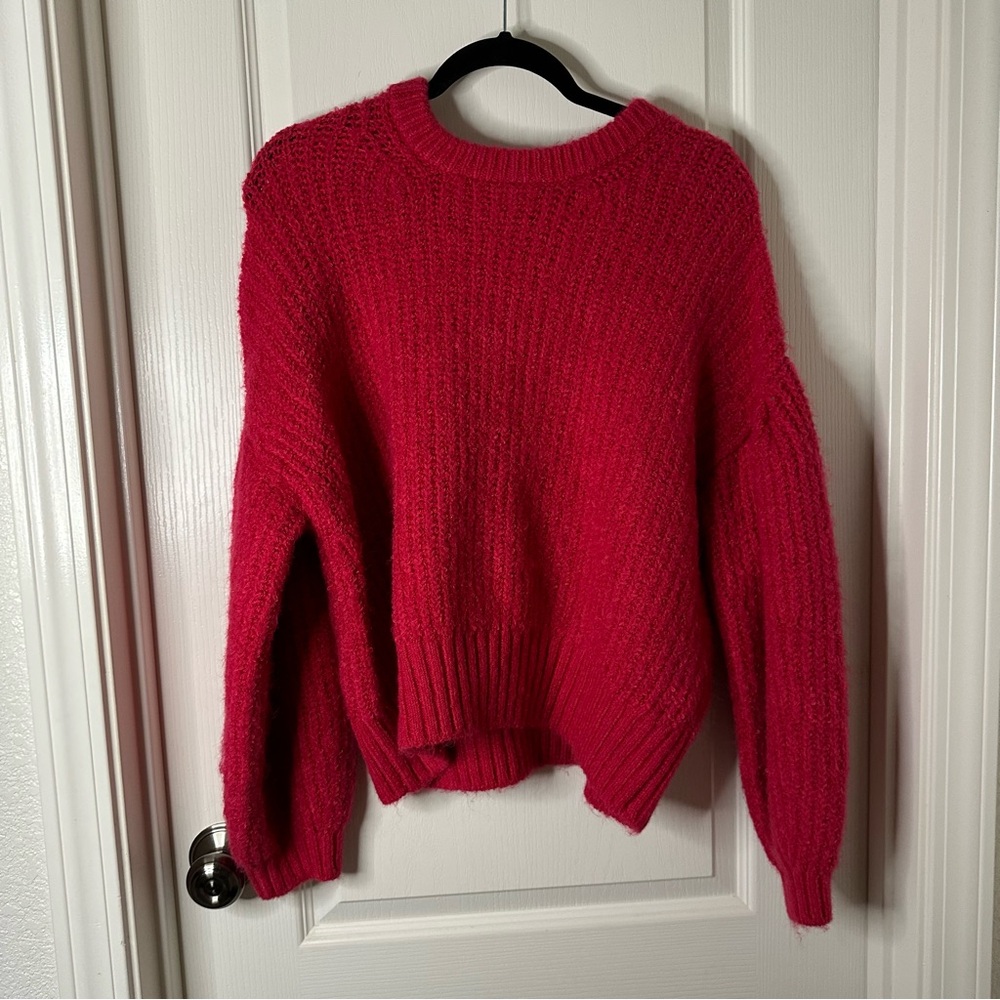 A New Day Cherry Pink Knit Soft Sweater